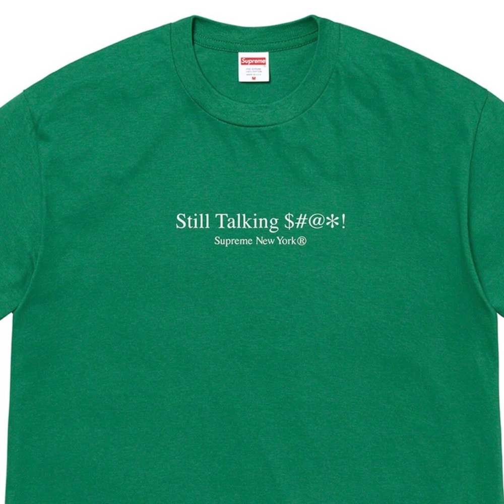 COPY - supreme - still talking tee (light pine) - Picture 2 of 4